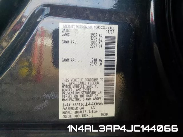 1N4AL3AP4JC144066 фото 2