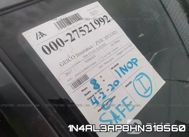 1N4AL3AP8HN318560 фото 8
