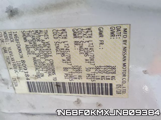 1N6BF0KMXJN809384 фото 2