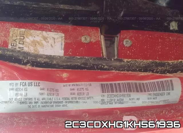2C3CDXHG1KH561936 фото 10