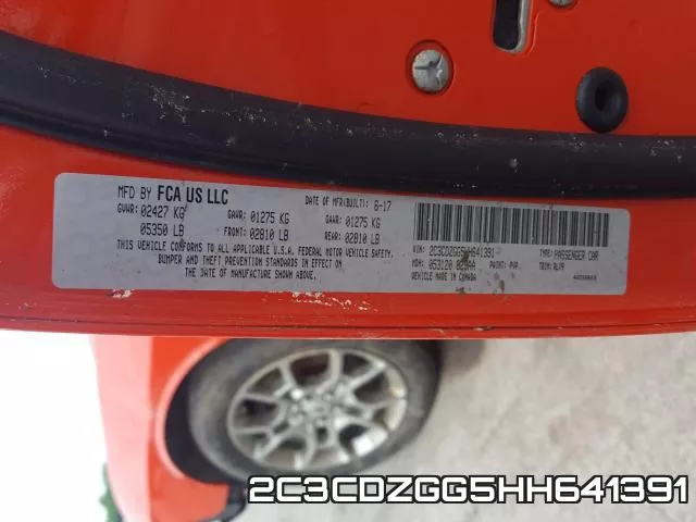 2C3CDZGG5HH641391 фото 2