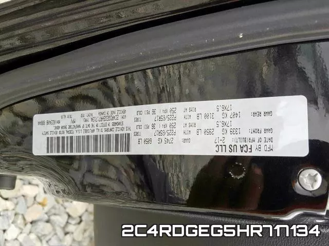 2C4RDGEG5HR717134 фото 2