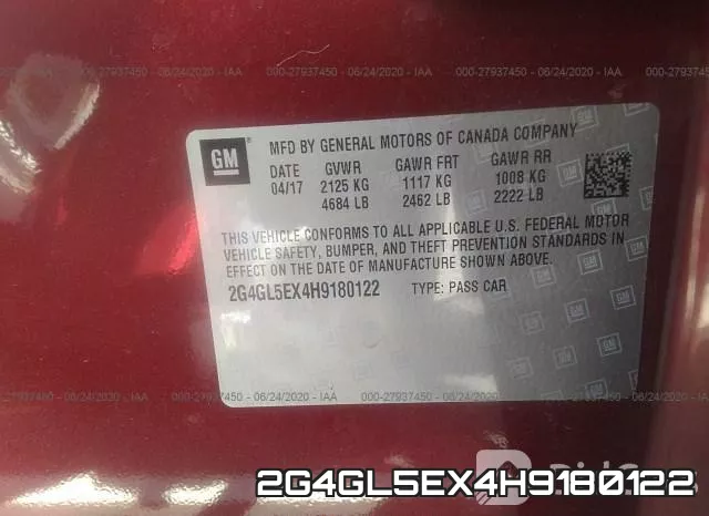 2G4GL5EX4H9180122 фото 10