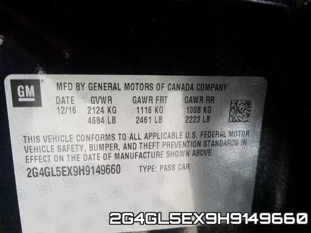 2G4GL5EX9H9149660 фото 2