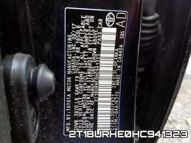 2T1BURHE0HC941323 фото 2