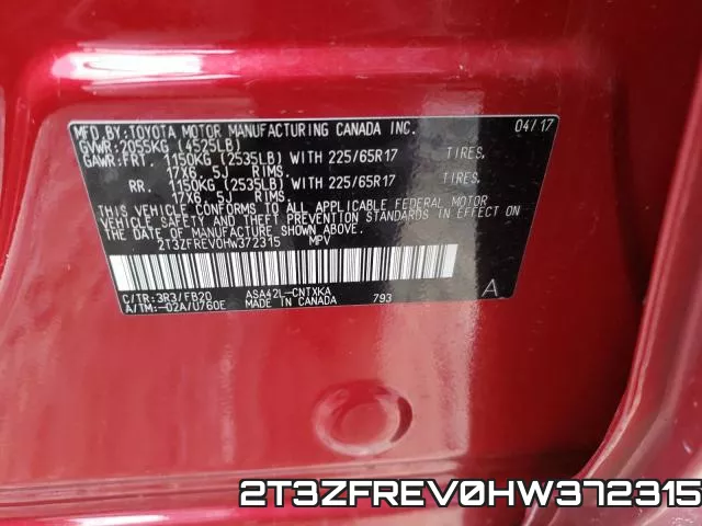 2T3ZFREV0HW372315 фото 2