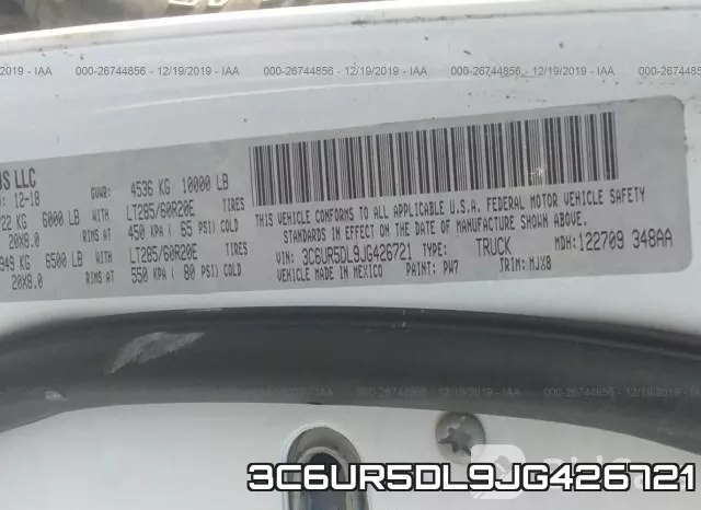 3C6UR5DL9JG426721 фото 10
