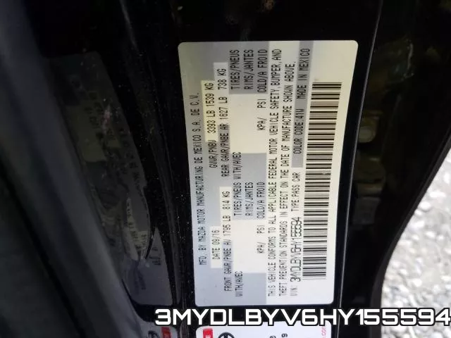 3MYDLBYV6HY155594 фото 2