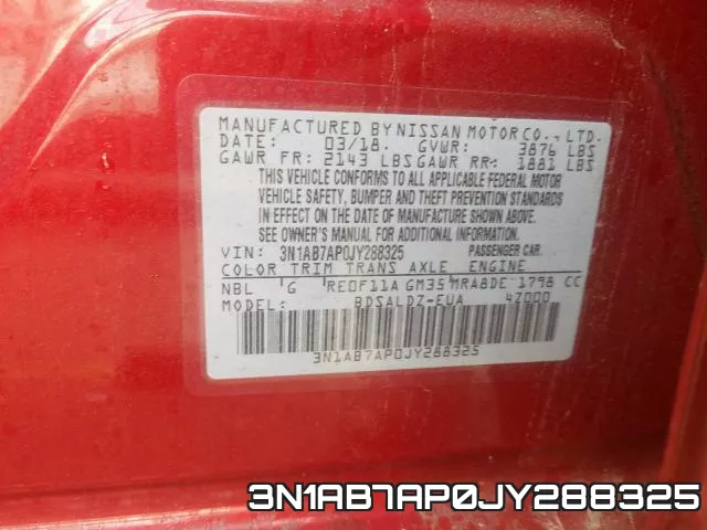 3N1AB7AP0JY288325 фото 2