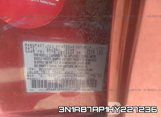 3N1AB7AP1HY227236 фото 10