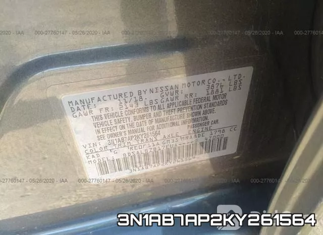 3N1AB7AP2KY261564 фото 10