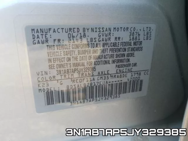 3N1AB7AP5JY329385 фото 2