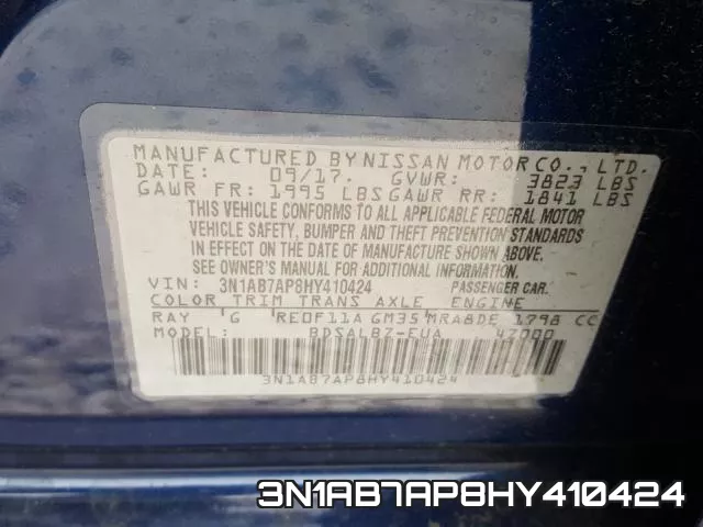 3N1AB7AP8HY410424 фото 2