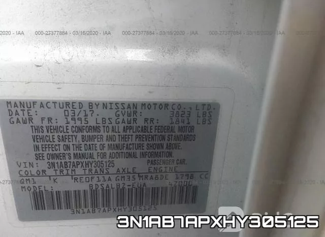 3N1AB7APXHY305125 фото 10