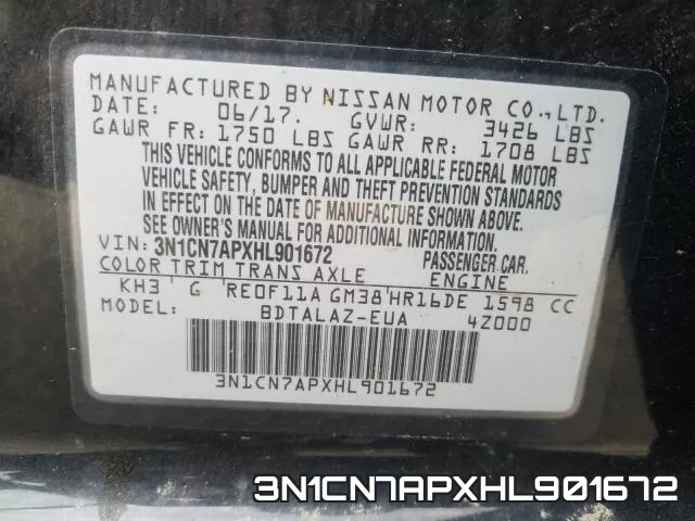 3N1CN7APXHL901672 фото 2
