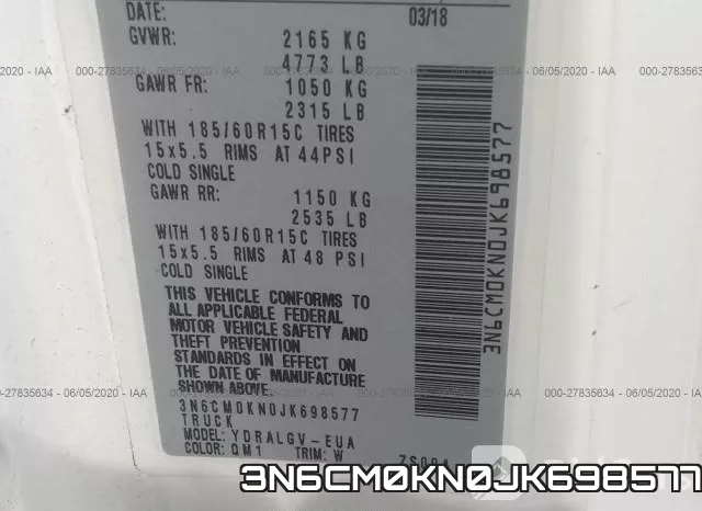 3N6CM0KN0JK698577 фото 10