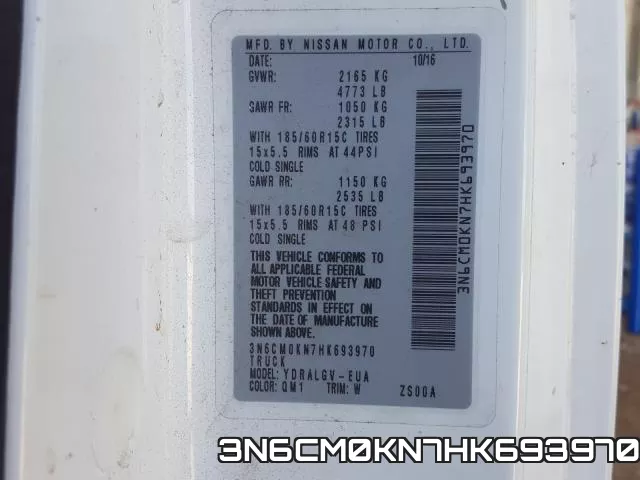 3N6CM0KN7HK693970 фото 2