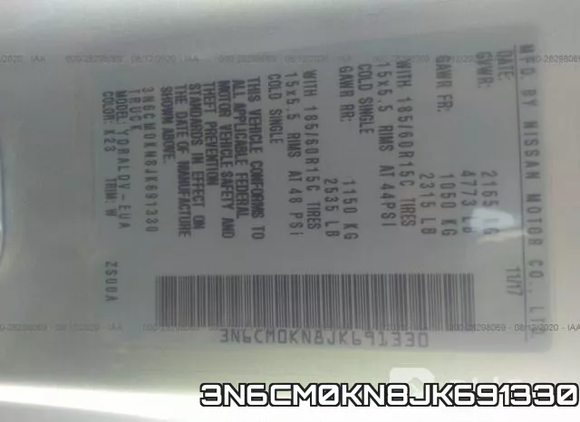 3N6CM0KN8JK691330 фото 9