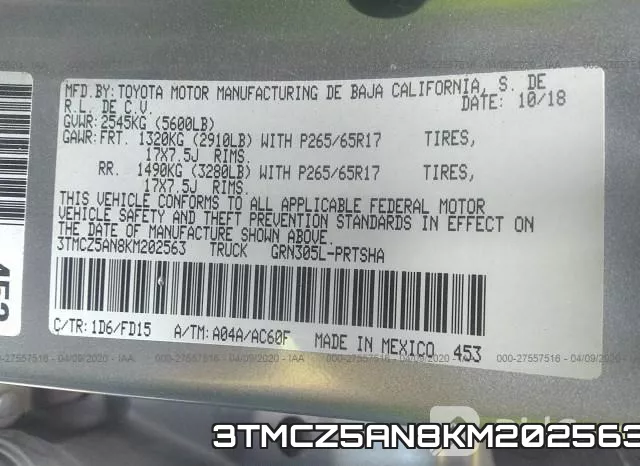 3TMCZ5AN8KM202563 фото 10