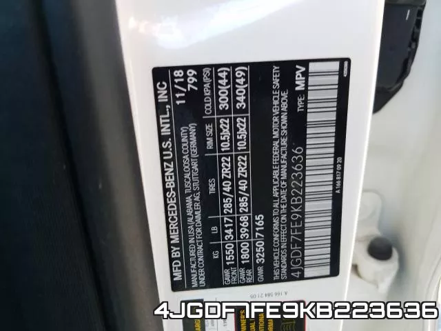 4JGDF7FE9KB223636 фото 2
