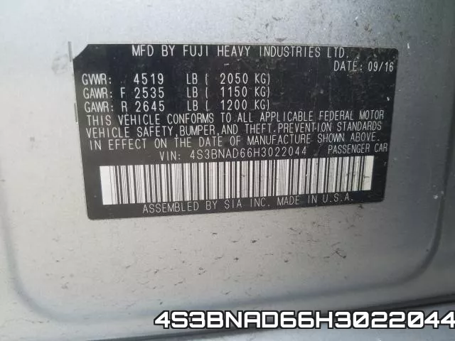 4S3BNAD66H3022044 фото 2