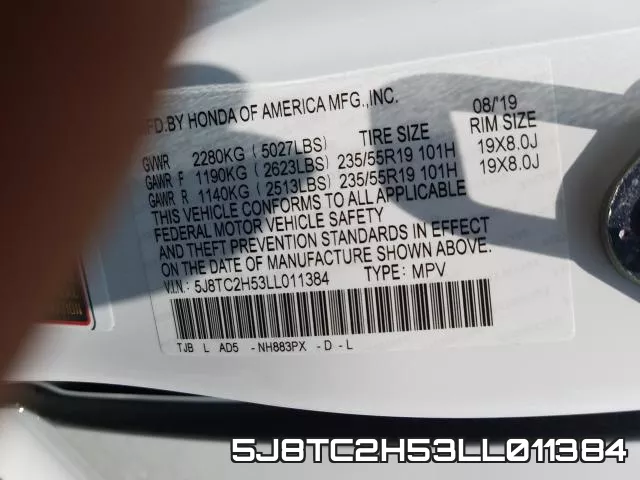 5J8TC2H53LL011384 фото 2