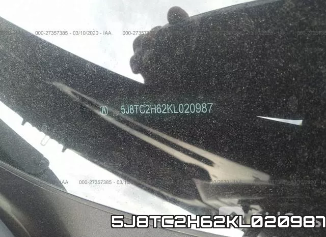 5J8TC2H62KL020987 фото 10