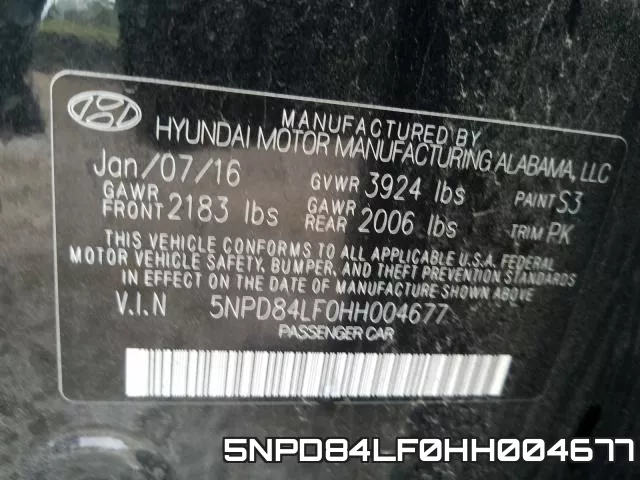 5NPD84LF0HH004677 фото 2