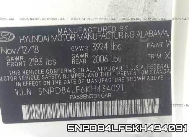 5NPD84LF6KH434091 фото 10
