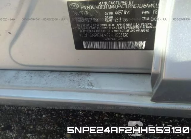 5NPE24AF2HH553130 фото 10