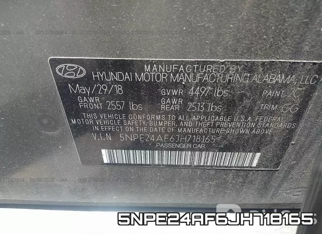 5NPE24AF6JH718165 фото 10