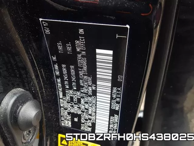 5TDBZRFH0HS438025 фото 2