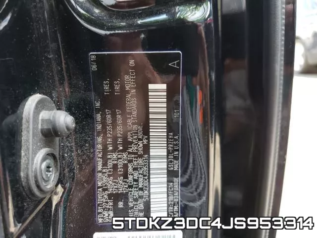 5TDKZ3DC4JS953314 фото 2