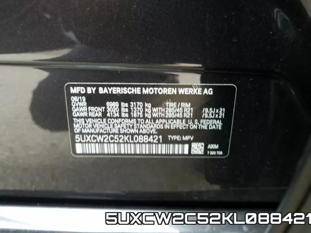 5UXCW2C52KL088421 фото 2