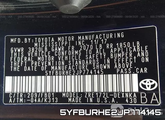 5YFBURHE2JP774145 фото 10