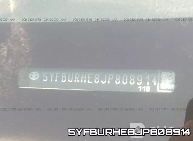 5YFBURHE8JP808914 фото 10