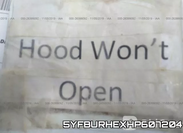 5YFBURHEXHP607204 фото 2