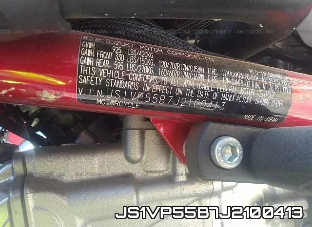 JS1VP55B7J2100413 фото 2