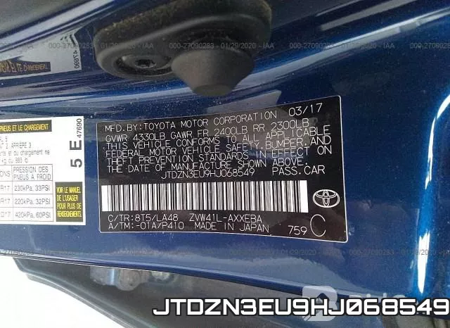 JTDZN3EU9HJ068549 фото 10