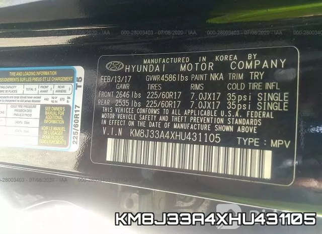 KM8J33A4XHU431105 фото 10