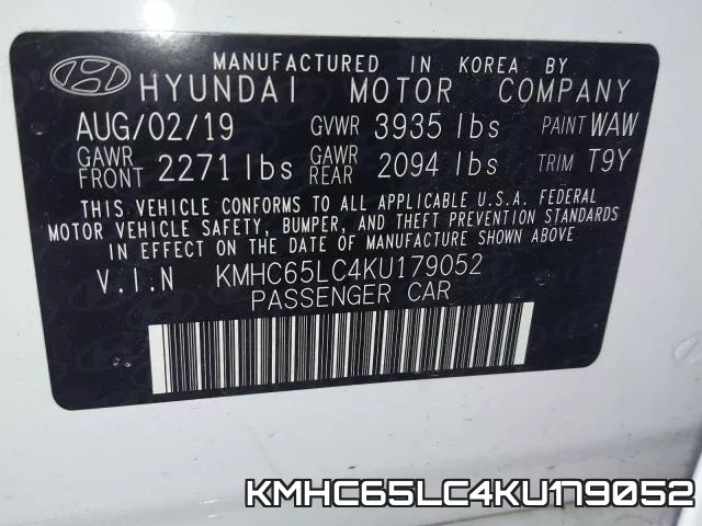 KMHC65LC4KU179052 фото 2