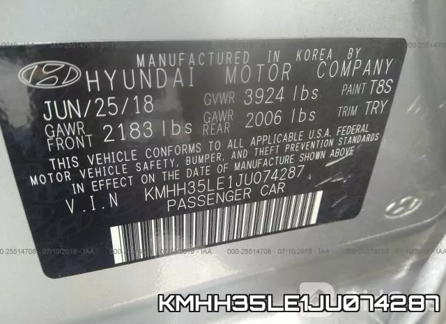 KMHH35LE1JU074287 фото 10