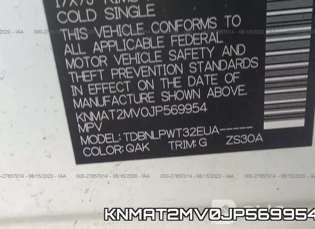 KNMAT2MV0JP569954 фото 10