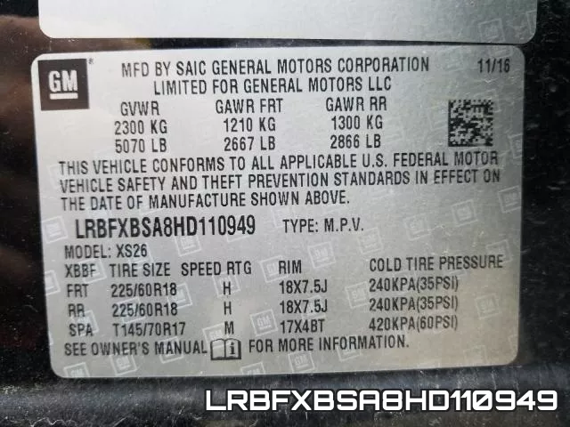 LRBFXBSA8HD110949 фото 2