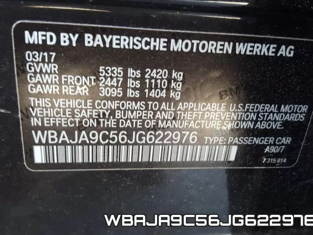 WBAJA9C56JG622976 фото 2