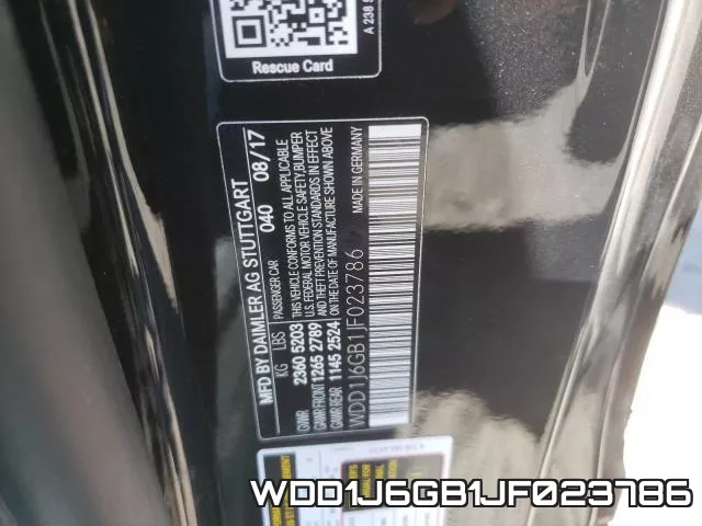 WDD1J6GB1JF023786 фото 2