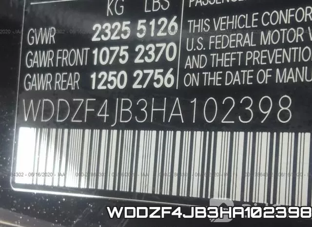 WDDZF4JB3HA102398 фото 10