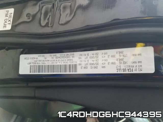 1C4RDHDG6HC944395 фото 2