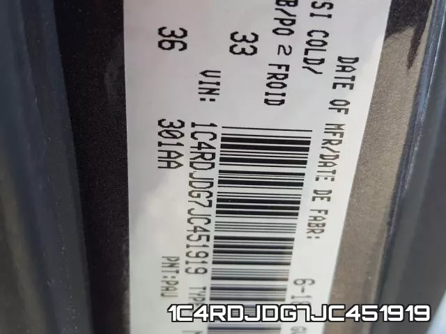 1C4RDJDG7JC451919 фото 2