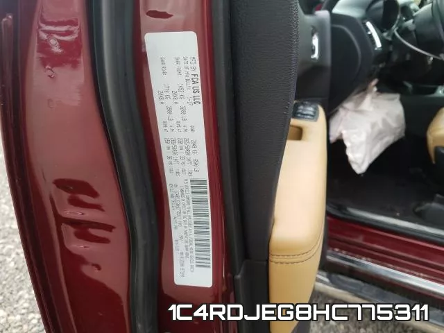 1C4RDJEG8HC775311 фото 2